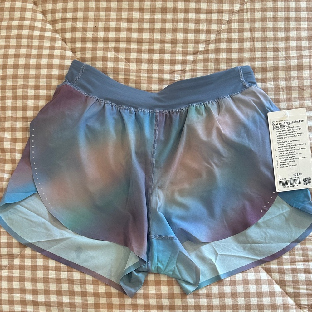Lululemon fast and free split short